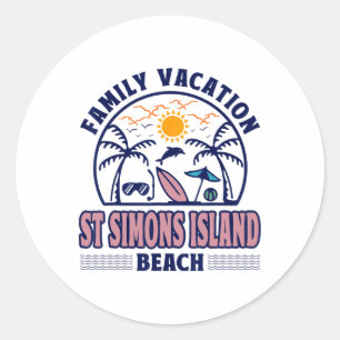 Adesivo Ilhas Simons Island Ruas de férias da Geórgia
