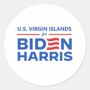 Adesivo Ilhas Virgens Americanas para Biden Harris