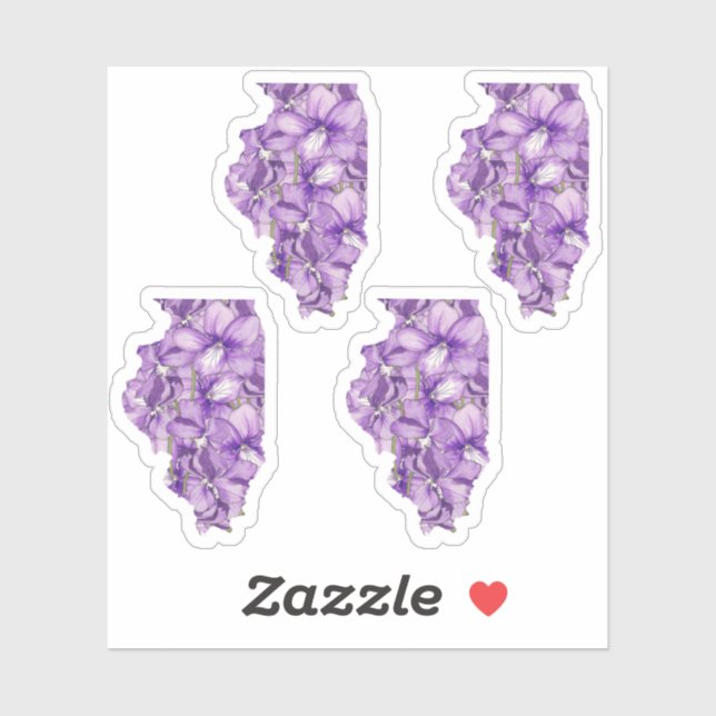 Adesivo Illinois Flower (Folha)