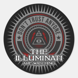 Adesivo Illuminati está assistindo Não Confie em Ninguém