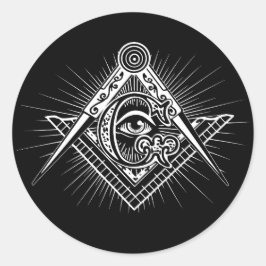 Adesivo Illuminati Todos Vendo Símbolo de Freemason Ocular