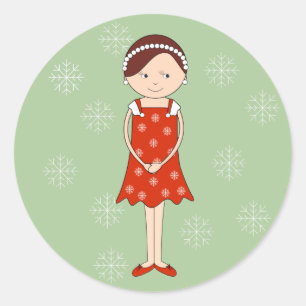 Adesivo Illusima Ballerina Christmas Girl Green