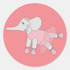 Adesivo Illusima Ballerina Elephant Peach