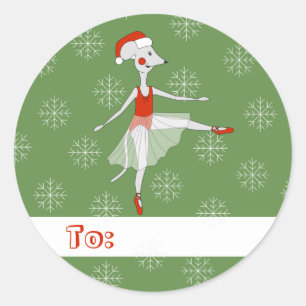 Adesivo Illusima Ballerina Flocos de Neve do Rato de Natal