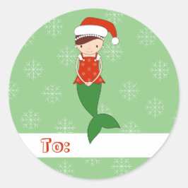 Adesivo illusima Ballet Mermaid Natal Flocos de Neve Verde