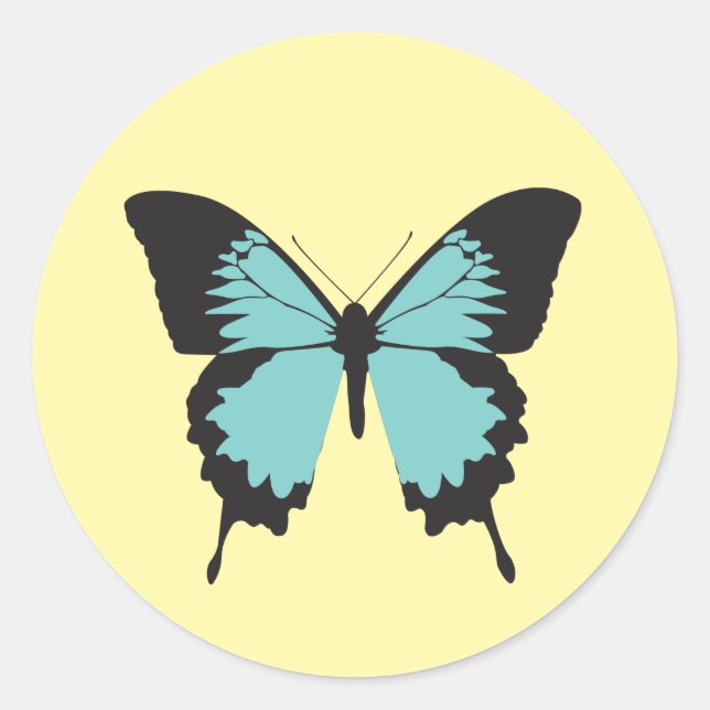 Adesivo Illusima Borboleta Amarelo (Frente)