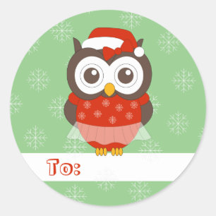 Adesivo Illusima Owl Ballerina Flocos de Neve de Natal Ver