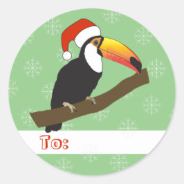 Adesivo Illusima Toucan Flocos de Natal Leve Verde