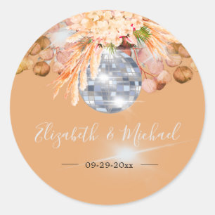 Adesivo Ílpto Elegante Laranja Floral Eucalyptus Disco