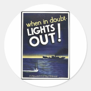 Adesivo Ilumina-se em caso de dúvida para fora!