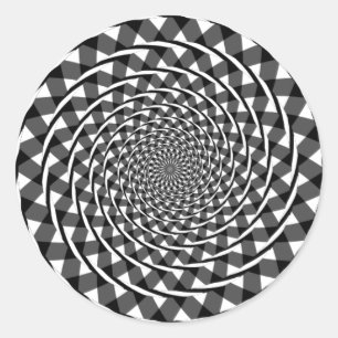 Adesivo Ilusão espiral de Fraser