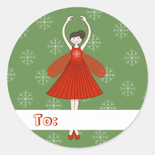 Adesivo ilusima Ballerina Fada Flocos de Natal