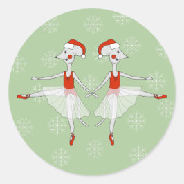 Adesivo ilusima Ballerina Mice Flocos de Neve de Natal