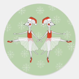 Adesivo ilusima Ballerina Mice Flocos de Neve de Natal