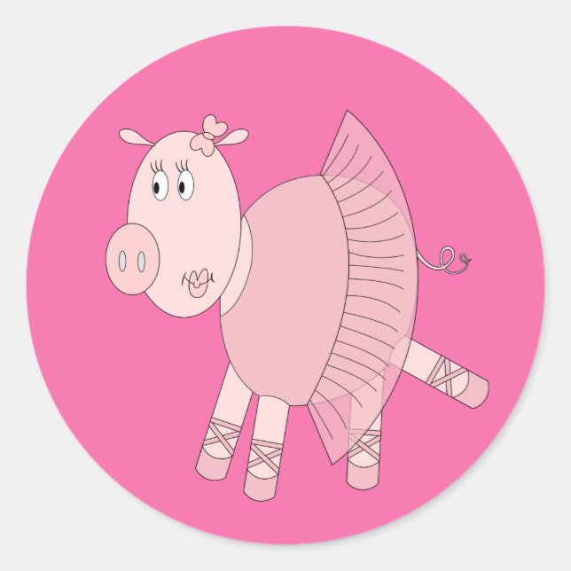 Adesivo ilusima Ballerina Piggy (Frente)