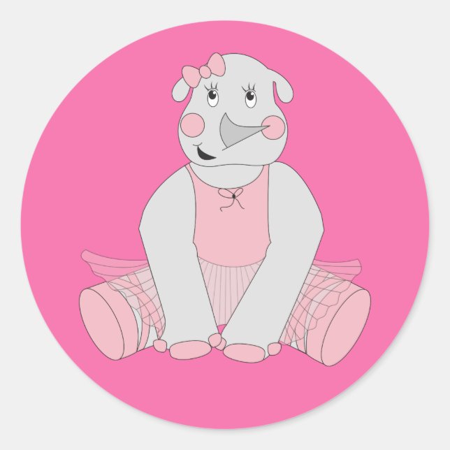 Adesivo ilusima Ballerina Rhino (Frente)