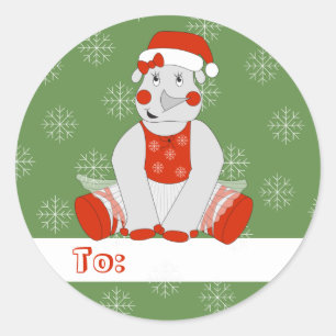 Adesivo ilusima Ballerina Rhino Flocos de neve de Natal