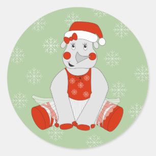 Adesivo ilusima Ballerina Rhino Flocos de neve de Natal