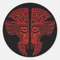 Ilusões de máscaras do Red Mayan em Preto