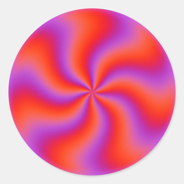 Adesivo Ilusões Ópticas Espirais Hiponéticas Engraçadas Ne (Frente)