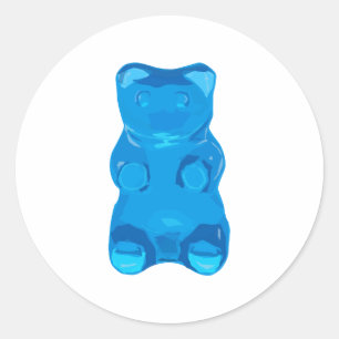 Adesivo Ilustração azul de Gummybear