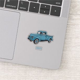 Adesivo Ilustração clássica de desenho de caminhão de cole