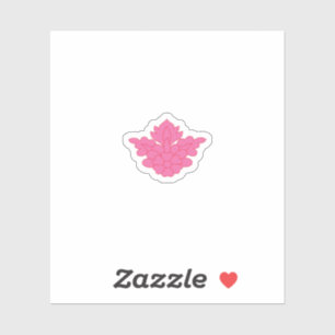 Adesivo ilustração cor-de-rosa Vinheta de vinilo de corte