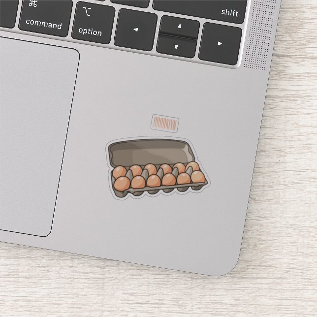 Adesivo Ilustração da cartonagem de ovo (Detalhe)