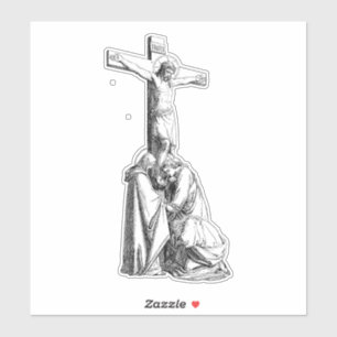 Adesivo Ilustração da crucificação de Jesus Cristo arte