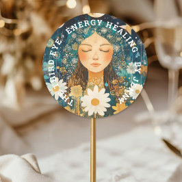 Adesivo Ilustração da Mulher: Heiler Energético Reiki Spir