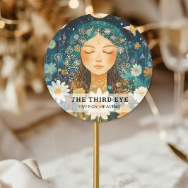 Adesivo Ilustração da Mulher: Heiler Energético Reiki Spir