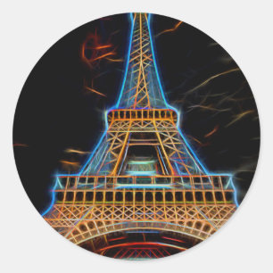 Adesivo Ilustração da torre Eiffel - Paris, France
