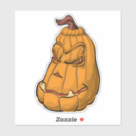 Adesivo Ilustração de abóbora de Halloween