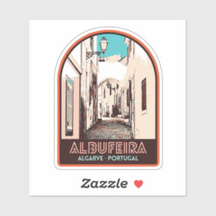 Adesivo Ilustração de Algarve Portugal, em Albufeira