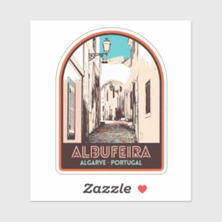 Adesivo Ilustração de Algarve Portugal, em Albufeira