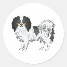 Adesivo Ilustração de cachorro desenho animado fofo tricol