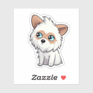 Adesivo Ilustração de cão de desenho animado