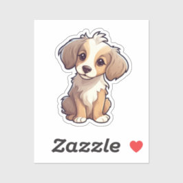 Adesivo Ilustração de cão de desenho animado