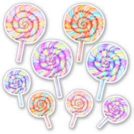 Adesivo Ilustração de Caramelo Doce Pirulito