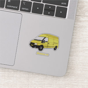 Adesivo Ilustração de carrinha de entrega