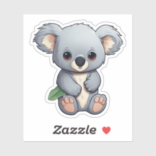 Adesivo Ilustração de cartoon koala