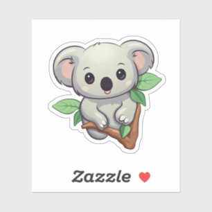 Adesivo Ilustração de cartoon koala