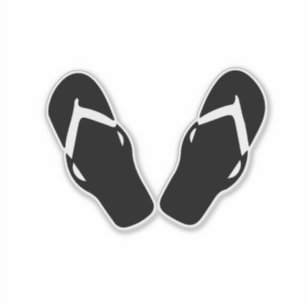 Adesivo Ilustração de chinelos