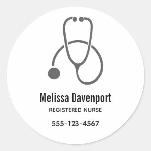 Adesivo Ilustração de Cinza na moda em Redondo Clássico