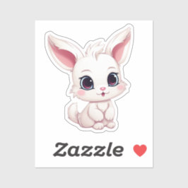 Adesivo Ilustração de coelho de desenho animado