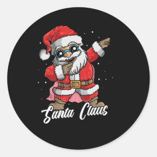 Adesivo ilustração de dança dabbing do santa bonitoSticker