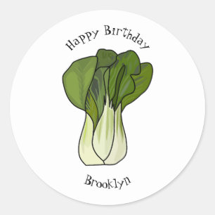 Adesivo Ilustração de desenho animado Bok choy