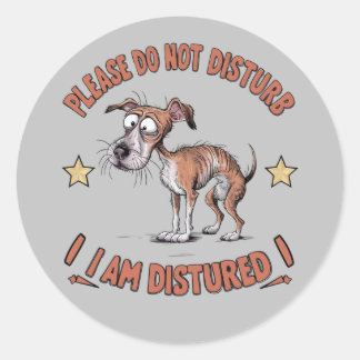 Adesivo Ilustração de desenho animado com cão descascado(3