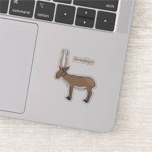 Adesivo Ilustração de desenho animado de antílope Saiga