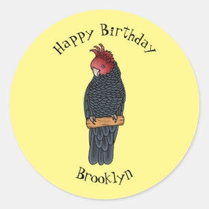 Adesivo Ilustração de desenho animado de aves da gangue